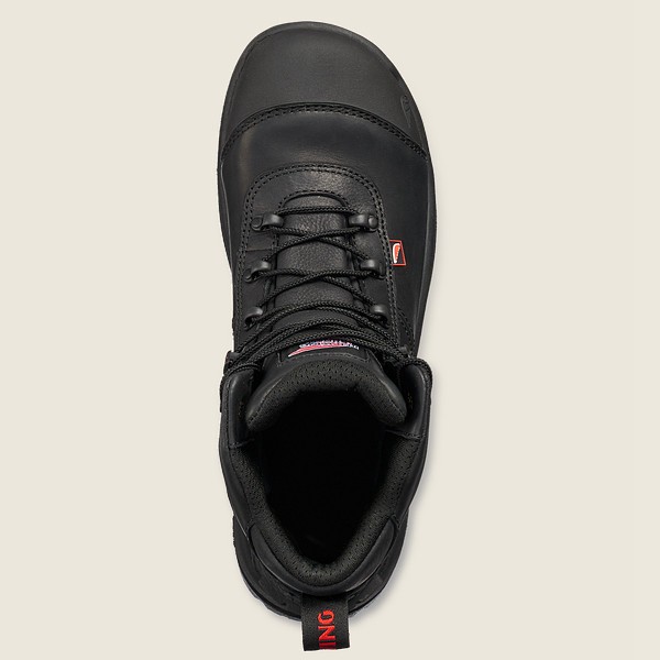 Red Wing Safety Bot Erkek - Crv™ - 6-Inch Waterproof Toe - Siyah - 96PAJNLUX